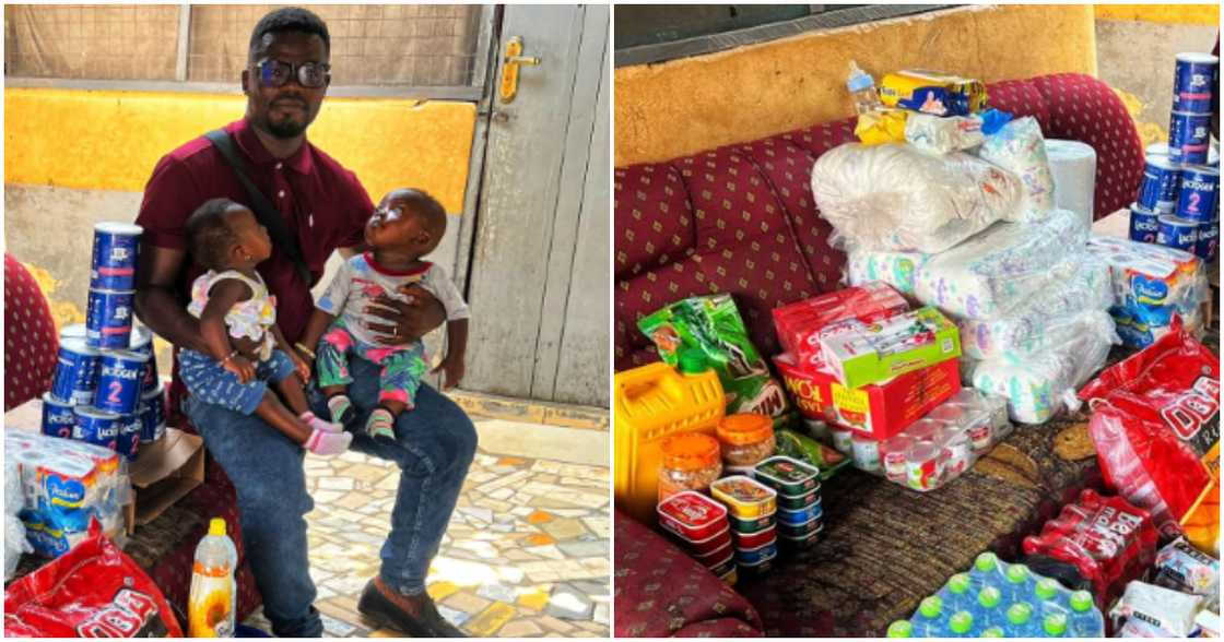 Photo of social media influencer Nana Tea and the twins. Photo of social media influencer Nana Tea and the twins.