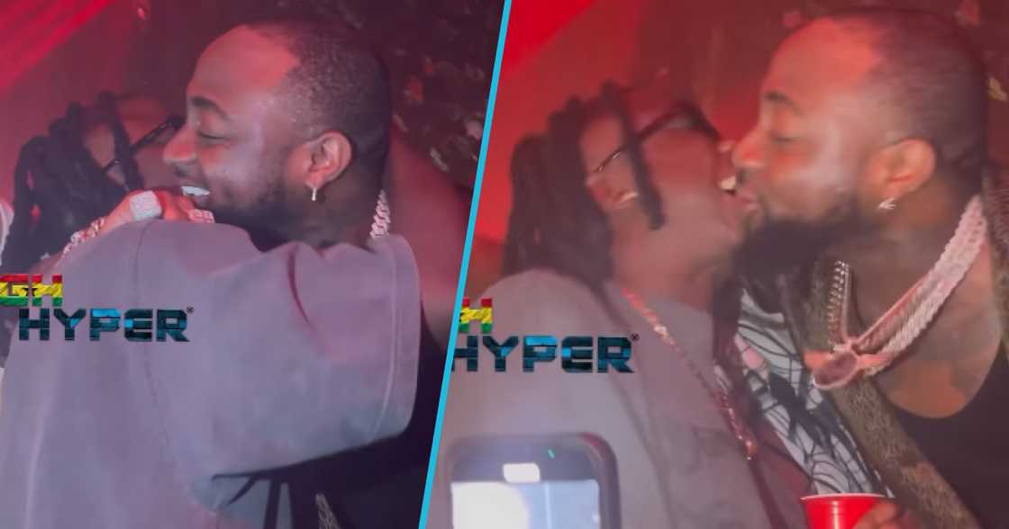 Photos of Davido and Stonebwoy. Photos of Davido and Stonebwoy.