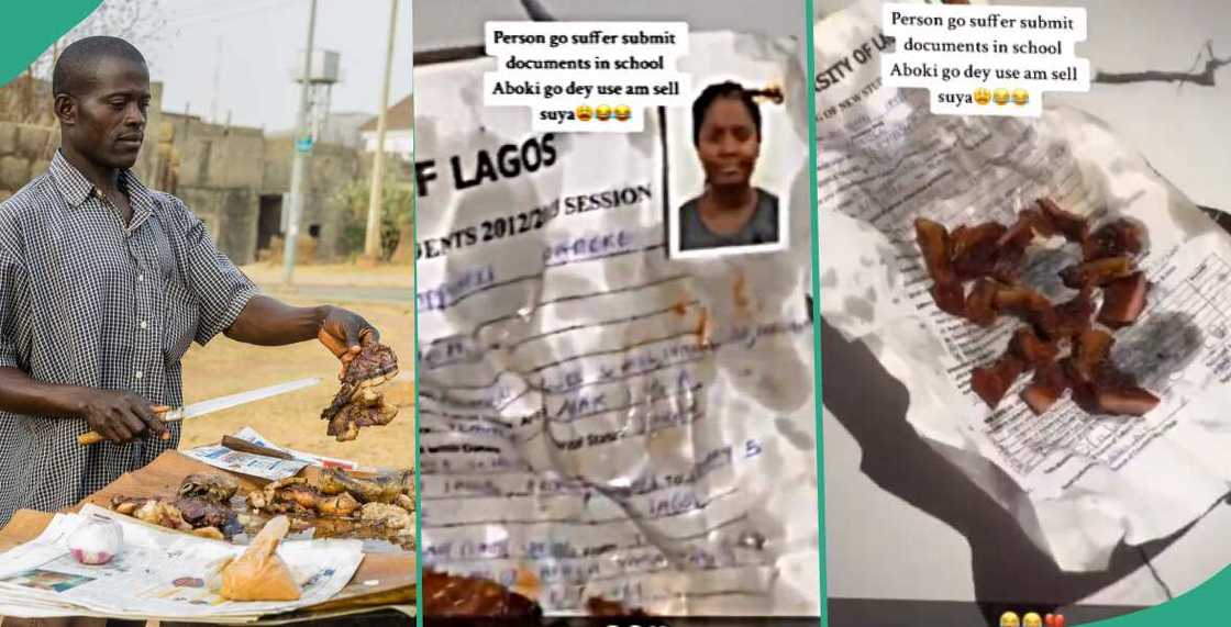 Reactions as aboki uses UNILAG student's document and passport to sell suya Reactions as aboki uses UNILAG student's document and passport to sell suya