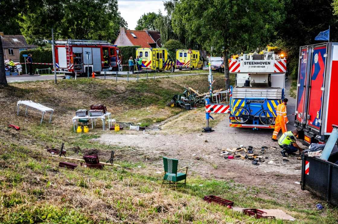 Dutch police are calling for witnesses after a truck ploughed into a community barbecue killing six Dutch police are calling for witnesses after a truck ploughed into a community barbecue killing six