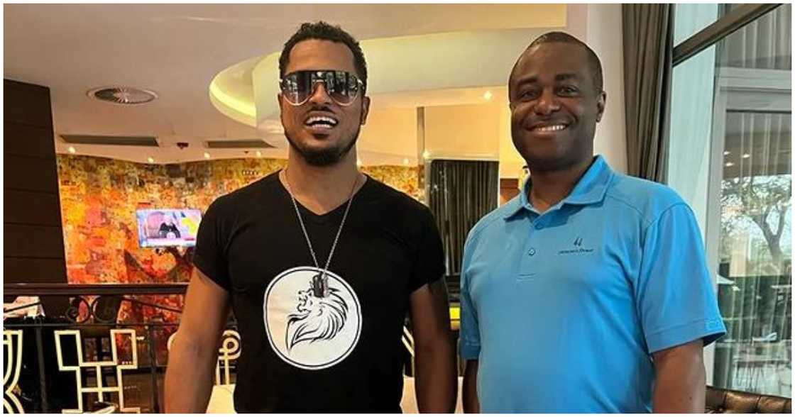 Van Vicker and friend Van Vicker and friend