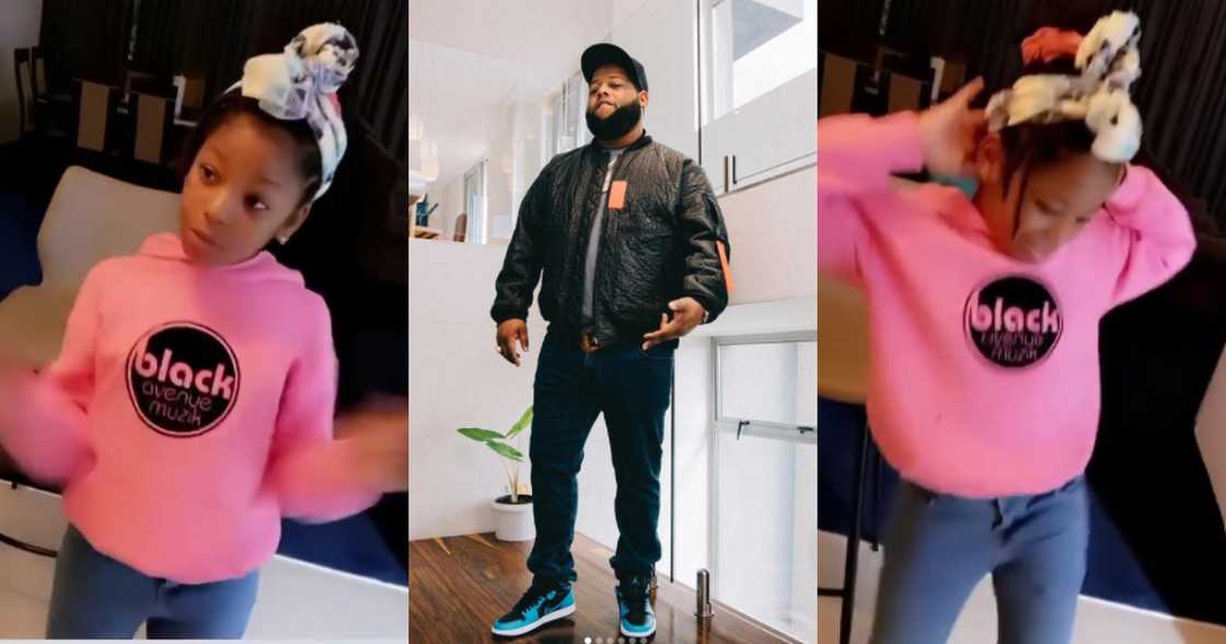 She didn't learn this from me - D-Black screams as daughter shows off dance moves in video She didn't learn this from me - D-Black screams as daughter shows off dance moves in video