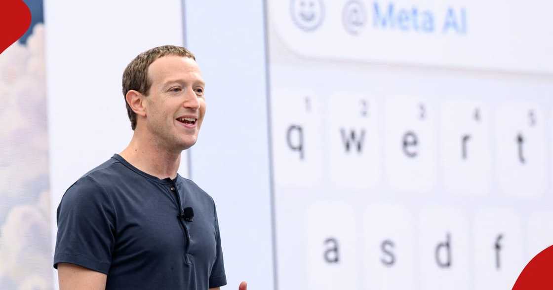 Zuckerberg said the AI feature is integrated with real-time data from Google and Bing. Zuckerberg said the AI feature is integrated with real-time data from Google and Bing.