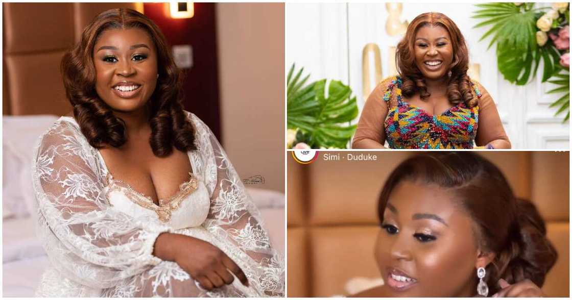 Wedding Hairstyles: Plus-Size Ghanaian Bride With Coloured Hairstyle Flaunts Curvy Body In Corseted Kente Gown