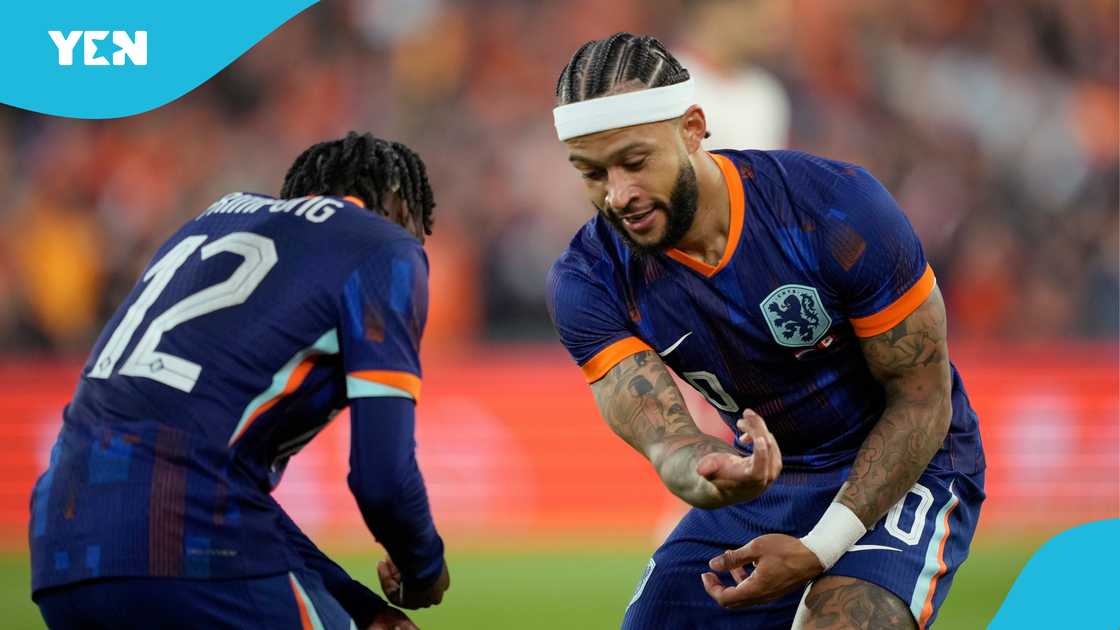Memphis Depay, Depay celebrates Ghana's qualification, Depay proudly Ghanaian, Ghana qualifies for 2026 World Cup, Depay Netherlands' all-time top scorer.. Memphis Depay, Depay celebrates Ghana's qualification, Depay proudly Ghanaian, Ghana qualifies for 2026 World Cup, Depay Netherlands' all-time top scorer..