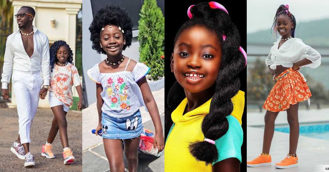 Sante Apau: Okyeame Kwame’s Daughter Complains of Looking like a boy after Cutting Plenty hair