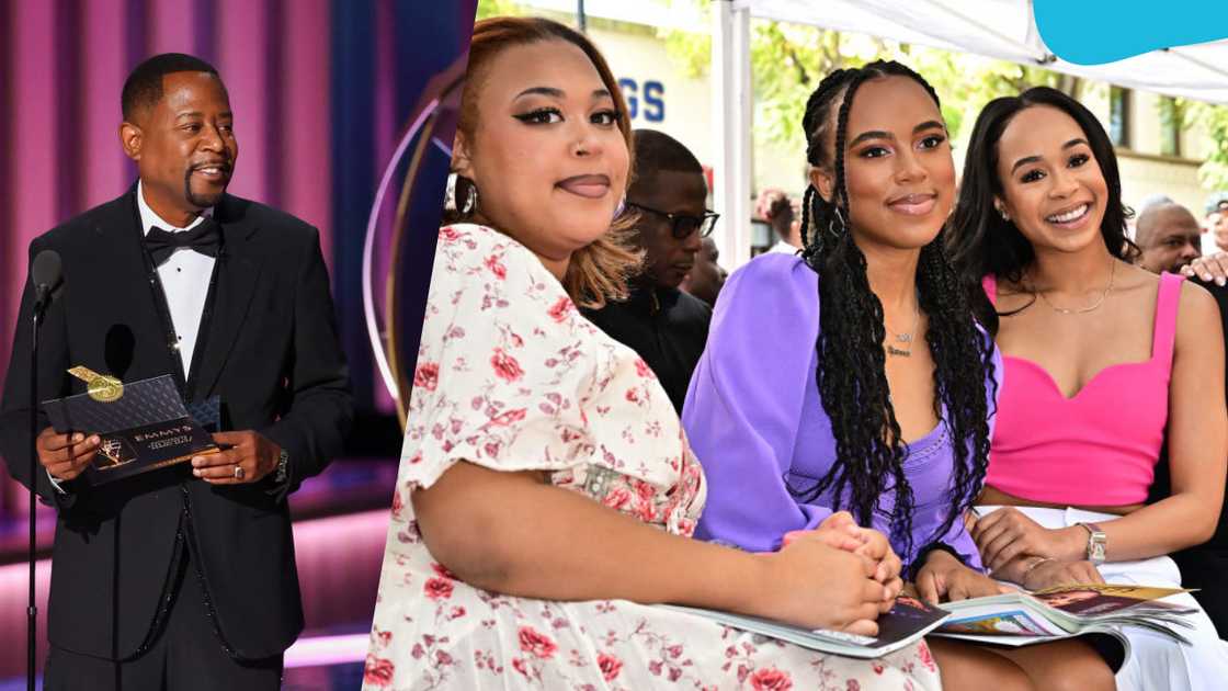 Martin Lawrence and his daughters; Amara (L), Iyanna (C), Jasmine (R) Martin Lawrence and his daughters; Amara (L), Iyanna (C), Jasmine (R)