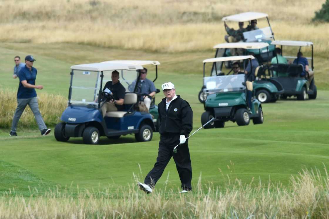 Then-US president Donald Trump, pictured at his golf course in Scotland in 2018, has sought to reshape the Republican party in his image Then-US president Donald Trump, pictured at his golf course in Scotland in 2018, has sought to reshape the Republican party in his image