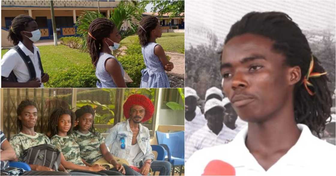 Tyrone Marghuy: Achimota Rasta Boy Is A Triplet; His 2 Sisters Also Face Expulsion (Photos) Tyrone Marghuy: Achimota Rasta Boy Is A Triplet; His 2 Sisters Also Face Expulsion (Photos)
