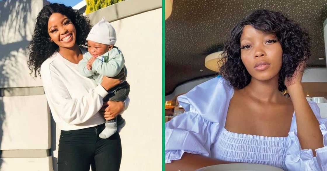 A South African mother named Mmabatho Bohelo celebrated graduating from university with her son by her side