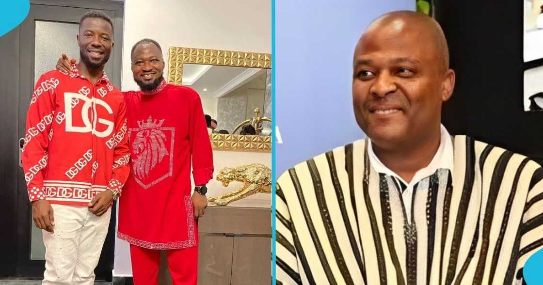 Ibrahim Mahama, Kwaku Manu, Funny Face, Ghanaian business mogul, entertainers. Ibrahim Mahama, Kwaku Manu, Funny Face, Ghanaian business mogul, entertainers.