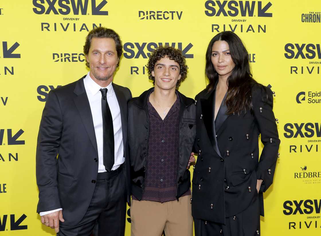 Matthew McConaughey, Levi Alves McConaughey and Camila Alves in Austin, Texas. Matthew McConaughey, Levi Alves McConaughey and Camila Alves in Austin, Texas.