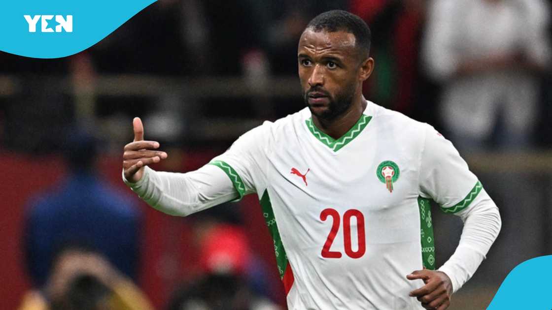Ayoub El Kaabi, AFCON 2025, Morocco football, bicycle kick hero, African Nations Championship, Botola 2, Olympiacos UEFA Conference League win, Carpenter to striker, African football star.