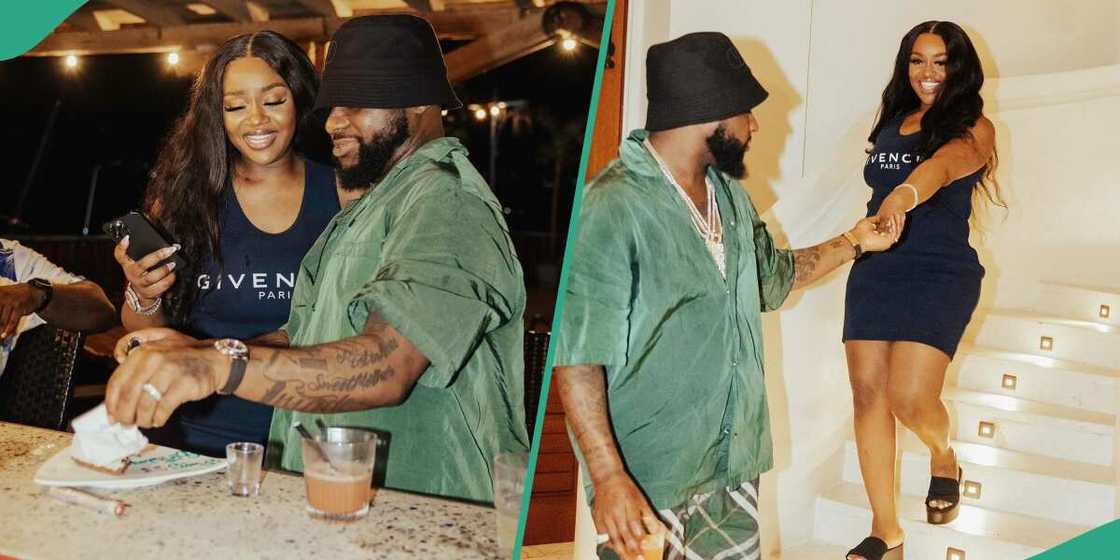 Chioma and Davido rock fancy outfits Chioma and Davido rock fancy outfits