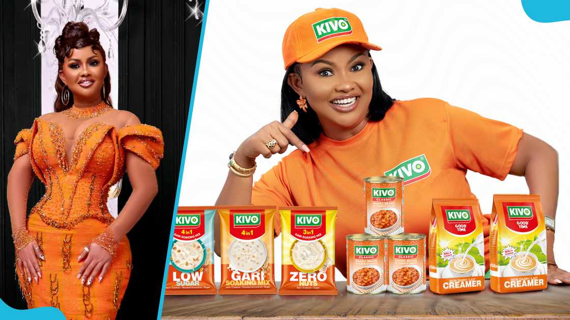 Kivo Products, Nana Ama McBrown, Kivo Gari, Kudus brand deal, Kivo brand ambassadors