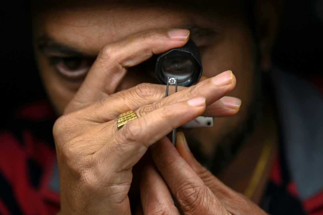 Some 90 percent of the world's diamonds are cut and polished in the bustling industrial city and elsewhere in the western state of Gujarat Some 90 percent of the world's diamonds are cut and polished in the bustling industrial city and elsewhere in the western state of Gujarat