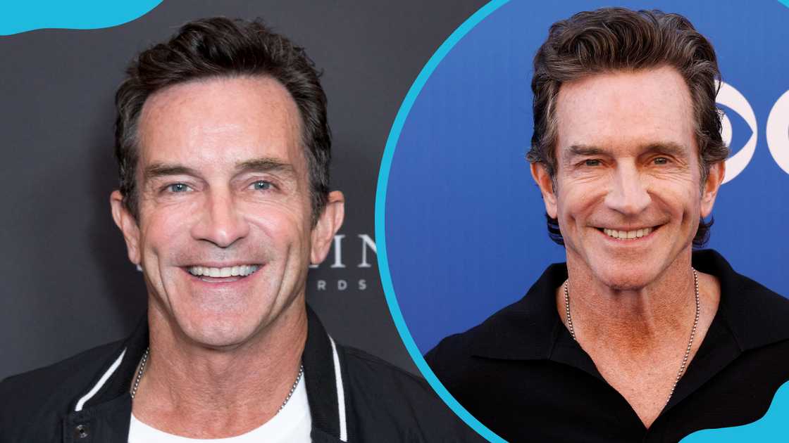 Jeff Probst arrives for the Television Academy Celebrates Nominees For Outstanding Casting in Beverly Hills, California (L). He attends the CBS Fall Schedule Celebration in Los Angeles, California (R)