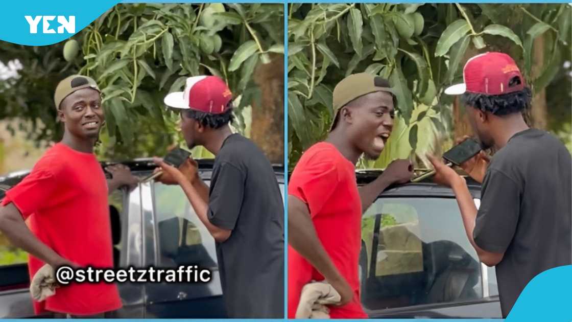 A Ghanaian taxi driver is in tears as his lover fails a loyalty test.