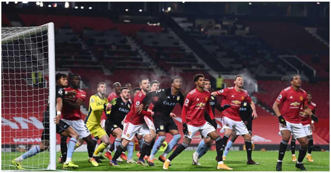 Man United players in action at Old Trafford. Photo: Getty Images.