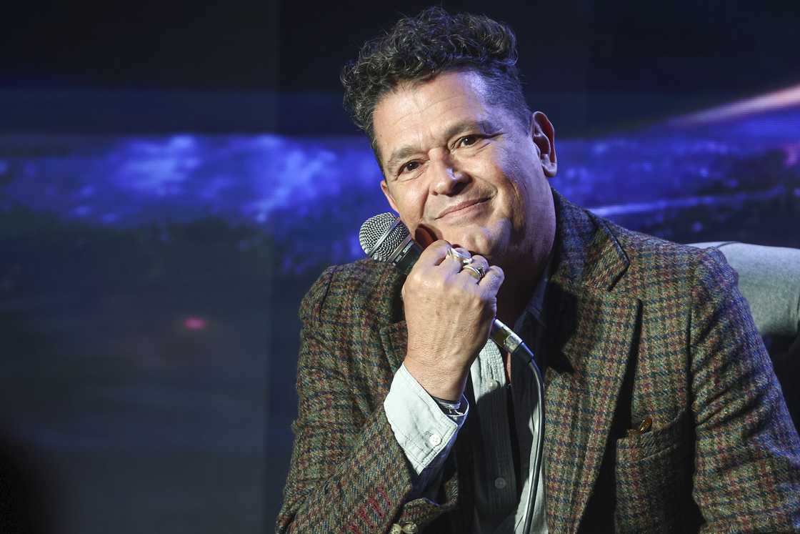 Colombian singer Carlos Vives gives a press conference Colombian singer Carlos Vives gives a press conference