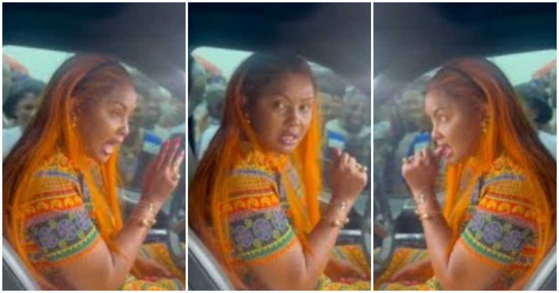 Nana Ama McBrown in traffic Nana Ama McBrown in traffic