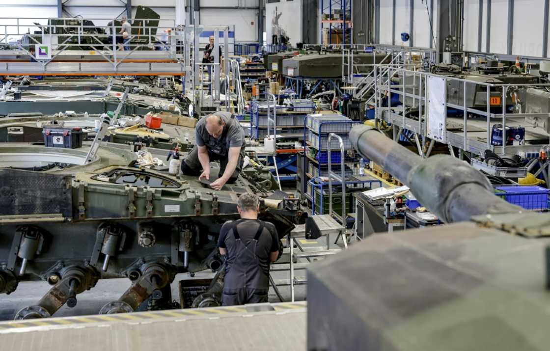 German weapons maker Rheinmetall reported record sales of 7.2 billion euros last year, and is aiming to top 10 billion in 2024