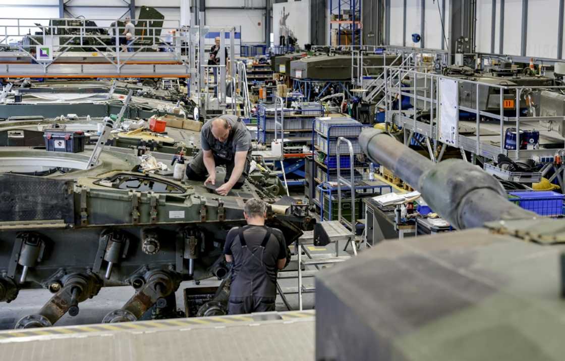 German weapons maker Rheinmetall reported record sales of 7.2 billion euros last year, and is aiming to top 10 billion in 2024 German weapons maker Rheinmetall reported record sales of 7.2 billion euros last year, and is aiming to top 10 billion in 2024