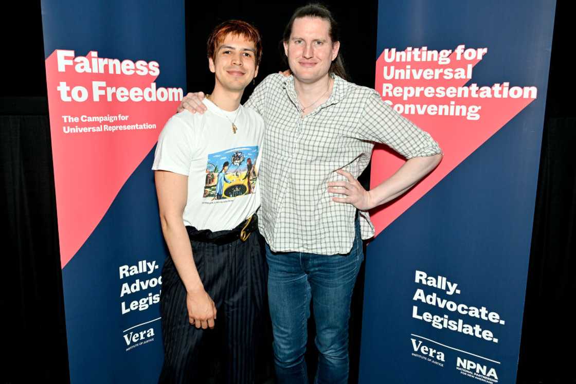 Actor Julio Torres and activist Charlotte Clymer attend the Vera Institute of Justice Actor Julio Torres and activist Charlotte Clymer attend the Vera Institute of Justice