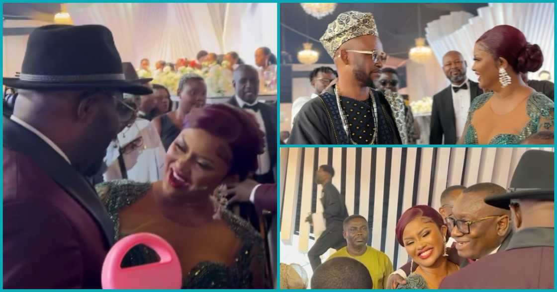 McBrown with Despite, Fadda Dickson at Ofori Sarpong's daughter's wedding McBrown with Despite, Fadda Dickson at Ofori Sarpong's daughter's wedding