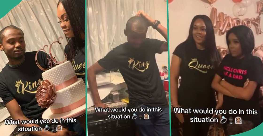 Single mum proposes to her man with the help of her children, video goes viral Single mum proposes to her man with the help of her children, video goes viral