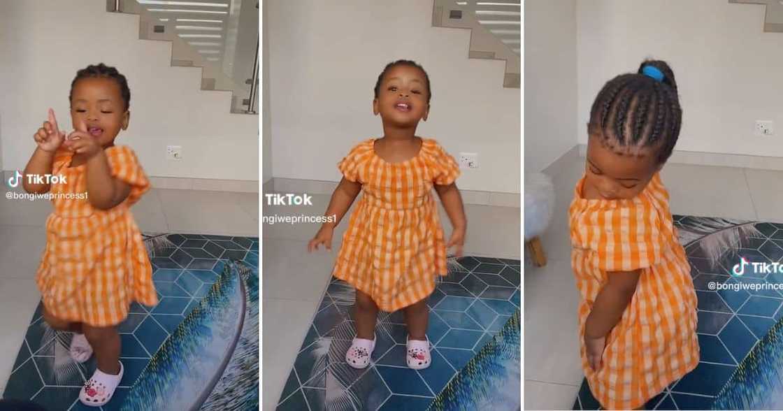 baby girl does Bhepha dance challenge