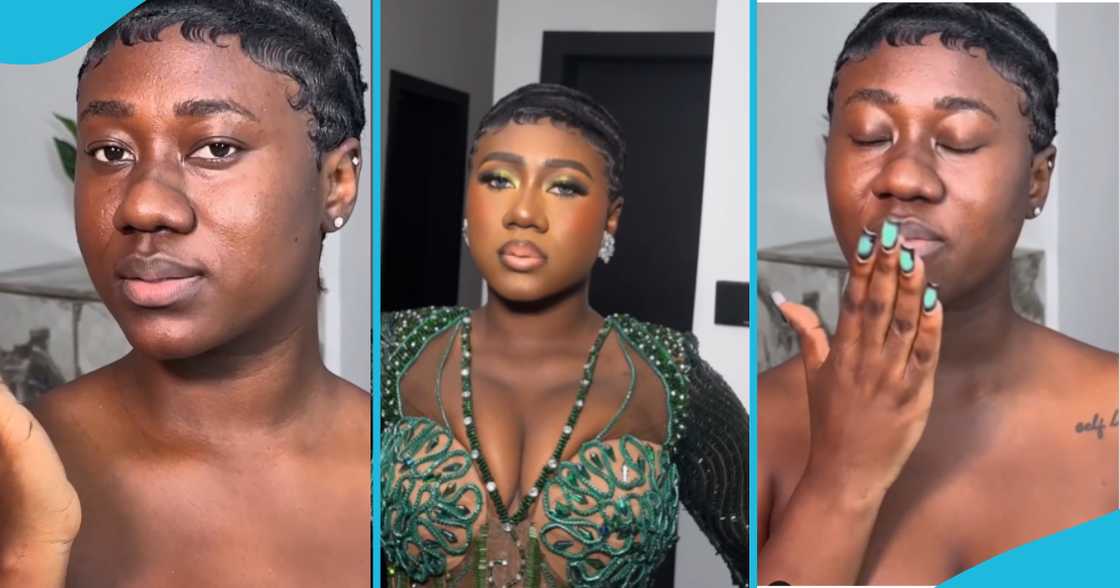 Hajia Bintu , makeup, natural look, popular Ghanaian TikToker, socialite, types of makeup, beauty, black skin Hajia Bintu , makeup, natural look, popular Ghanaian TikToker, socialite, types of makeup, beauty, black skin
