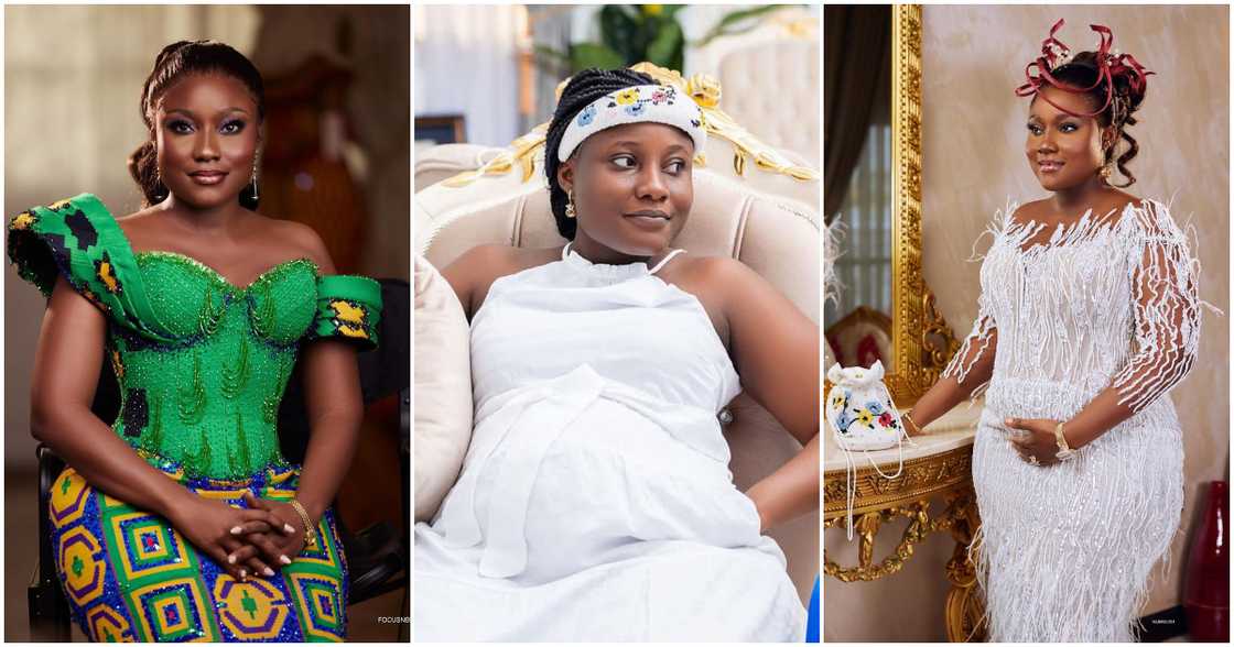 Anita Sefa Boakye Shares Stunning No Makeup Photos; Netizens Comment On Spotless Pregnancy Face