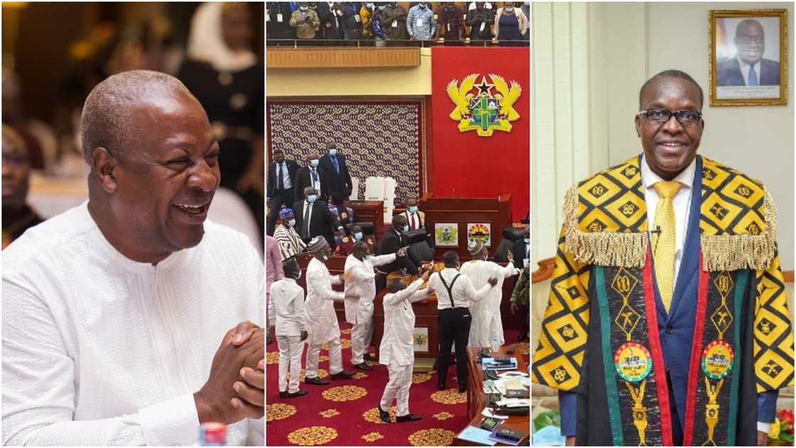 You fought for Ghana's democracy - Mahama praises NDC MPs for winning Speaker position You fought for Ghana's democracy - Mahama praises NDC MPs for winning Speaker position
