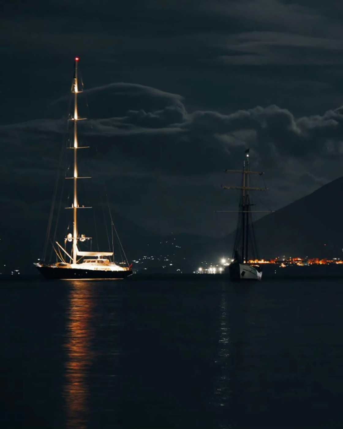 The 56-meter (180-foot) luxury yacht was moored off Porticello, east of Palermo