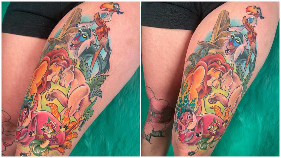 thigh tattoo thigh tattoo