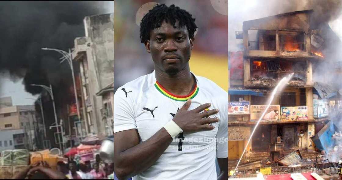 Makola fire Outbreak: Christian Atsu Calls out Ghana National Fire Service over