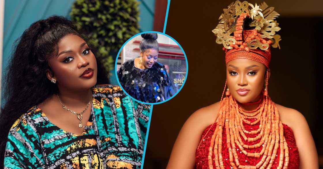 Ghanaian media personality, MzGee, slays in flawless makeup. Ghanaian media personality, MzGee, slays in flawless makeup.