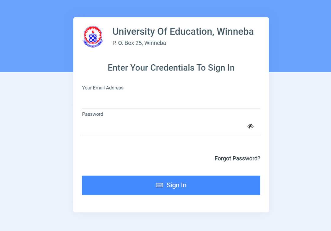 UEW student portal