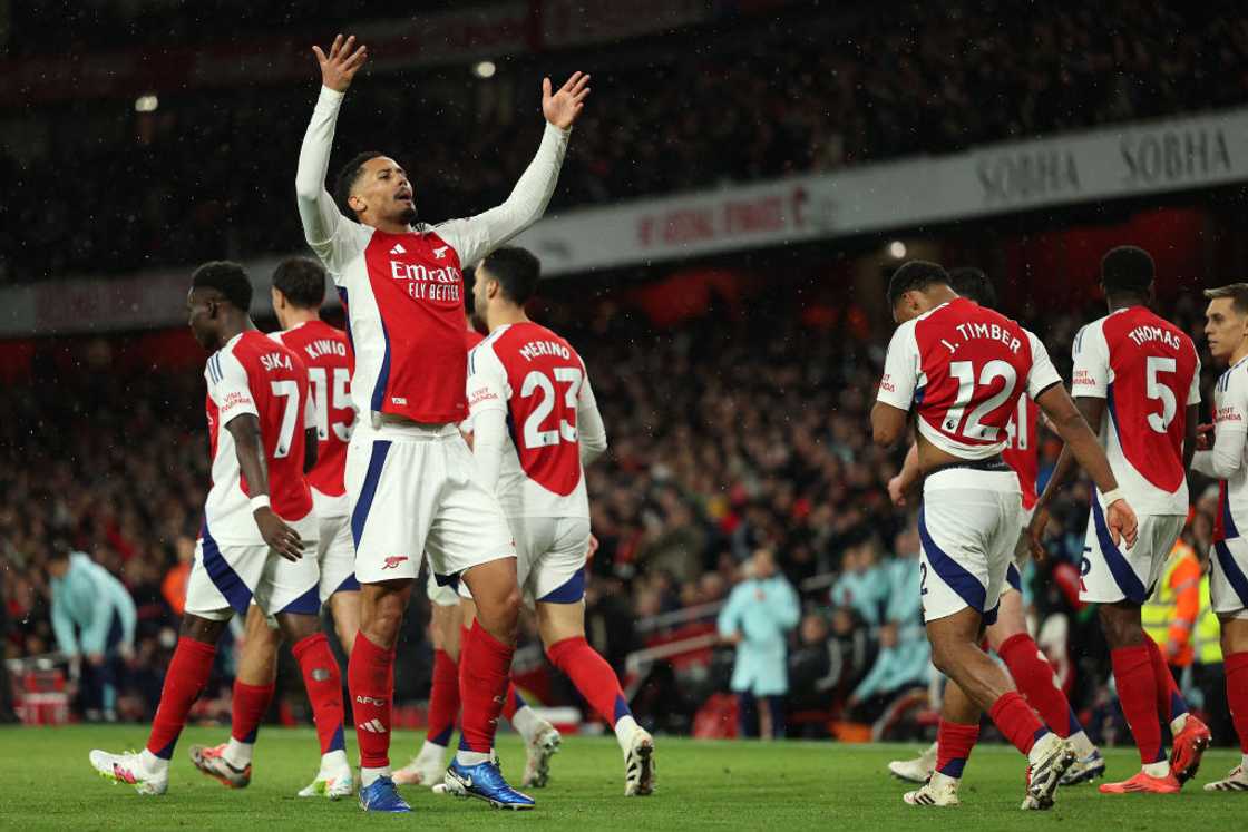 William Saliba, Arsenal vs Manchester United, Jurrien Timber, Ruben Amorim William Saliba, Arsenal vs Manchester United, Jurrien Timber, Ruben Amorim