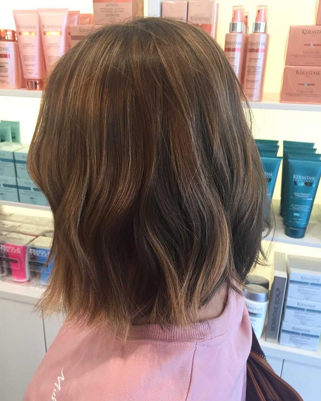 brown hair with blonde highlights