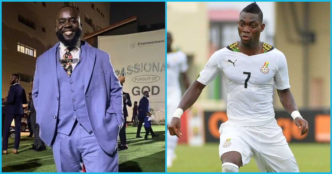 OJ Blaq and Christian Atsu OJ Blaq and Christian Atsu