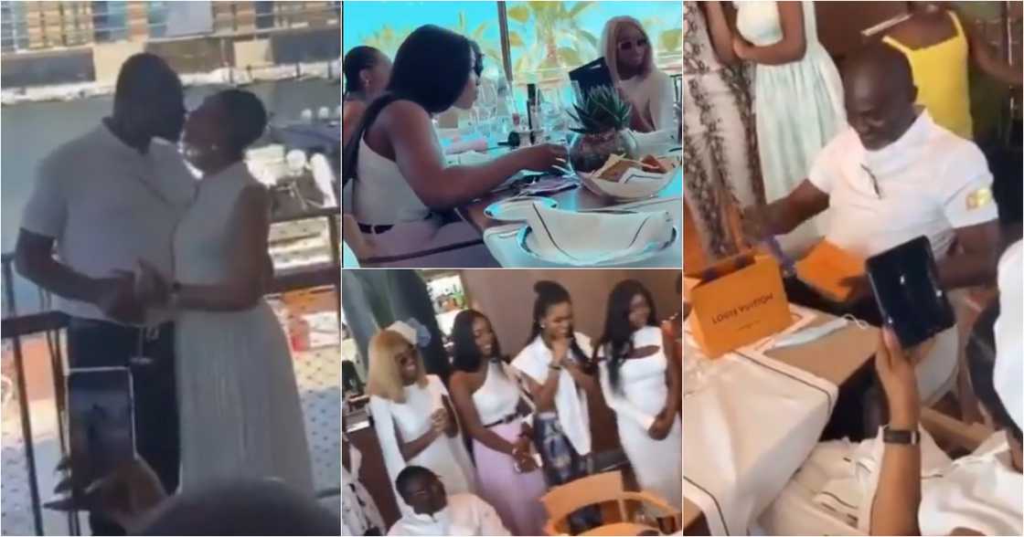 Kennedy Agyapong Flies 2nd Wife & Daughters To Dubai For His 61st Birthday; Video Drops