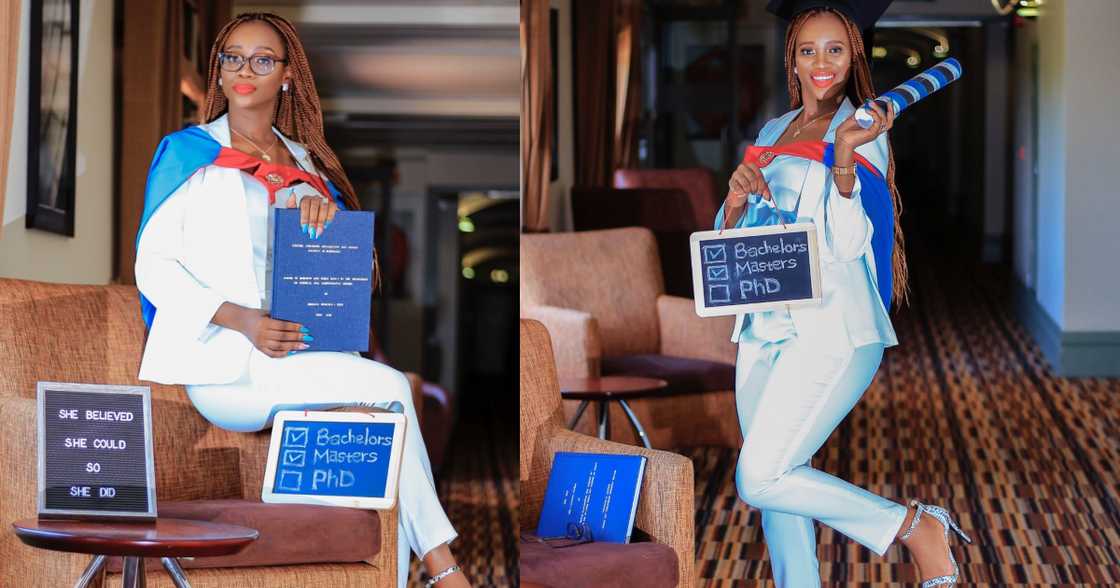 Lady celebrates becoming first in her program to graduate in 2 years Lady celebrates becoming first in her program to graduate in 2 years