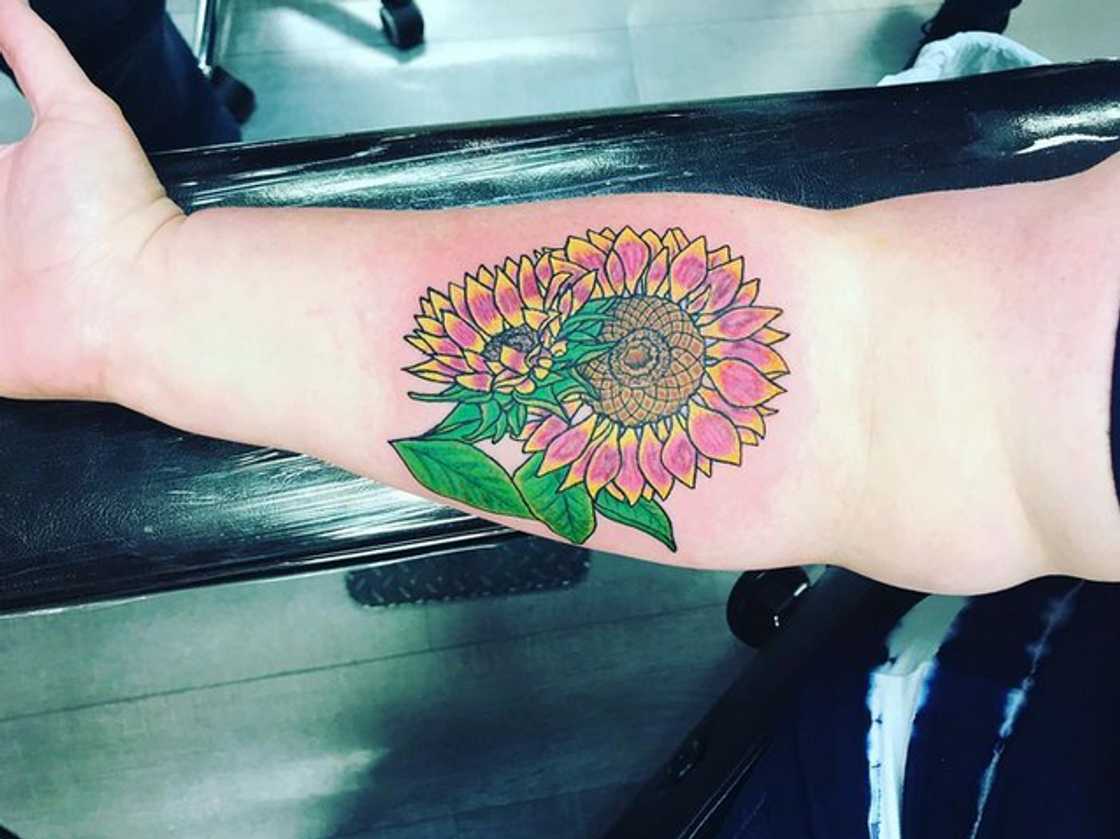 Sunflower tattoo