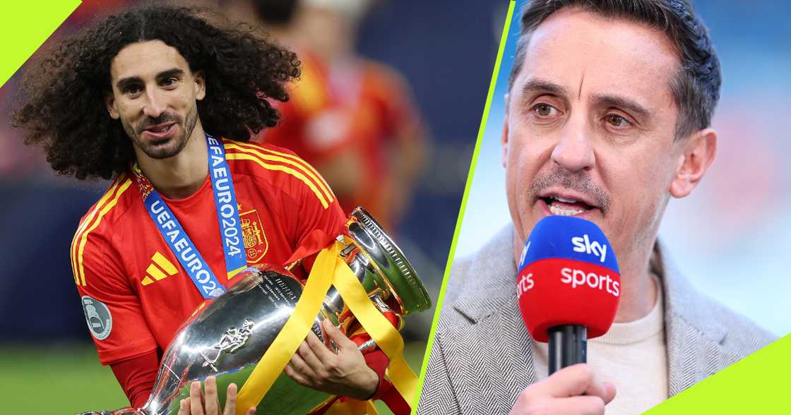 Marc Cucurella aimed a subtle dig at Gary Neville after helping Spain clinch the 2024 European Championship.