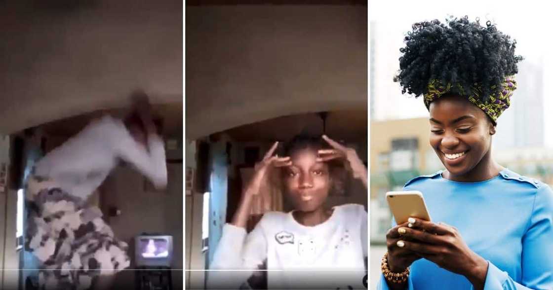 Woman, Dancing, on Table, Hit on Head, Ceiling Fan Woman, Dancing, on Table, Hit on Head, Ceiling Fan