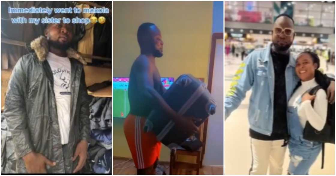 Photo of Ghanaian man as he prepares to travel abroad Photo of Ghanaian man as he prepares to travel abroad