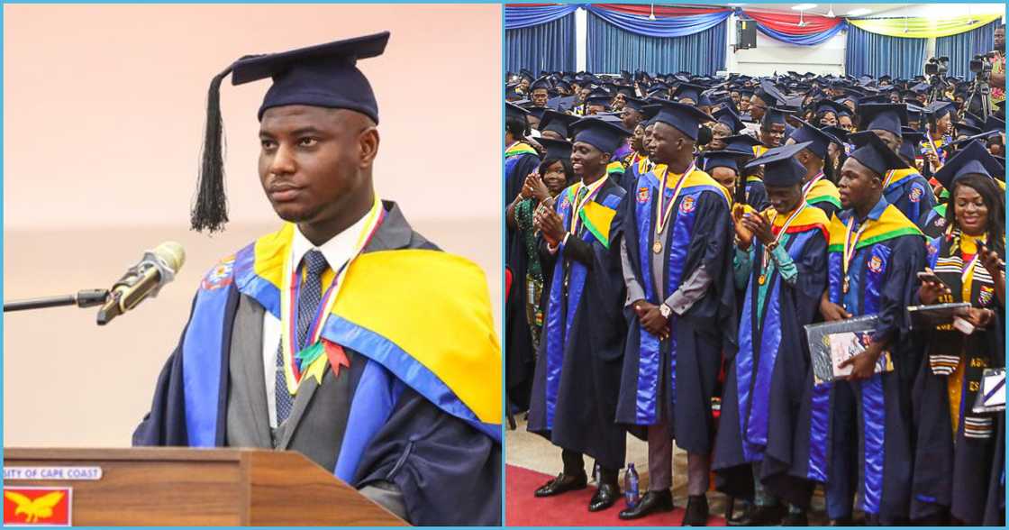 Photo of Beryl Agbesi and UCC graduates Photo of Beryl Agbesi and UCC graduates