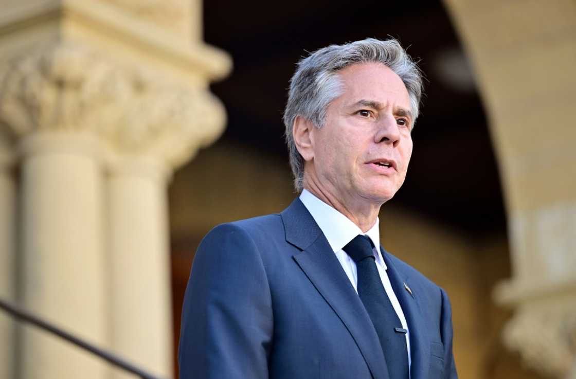 Blinken made his comments on China at Stanford University Blinken made his comments on China at Stanford University